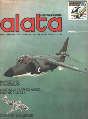 Rivista Alata internazionale n. 10 - Ottobre 1978 - In copertina Sea Harrier ed. Ed.A.I.