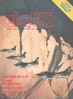 Rivista Alata internazionale n. 1 - Gennaio 1979 - In copertina Fiat G.91R ed. Ed.A.I.