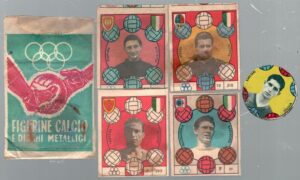 Figurine Calcio e dischi metallici - Bustina di figurine ed. V.A.V. Campionato 1959/60 (Tinazzi Pistacchi Maccacaro Secchi)