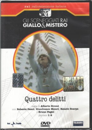 Quattro delitti - Parte Prima DVD RAI (Episodi 1-2) Sceneggiati Rai Giallo & Mistero - Versione da edicola DVD in Italiano