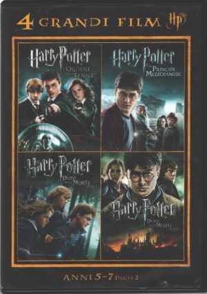 Harry Potter Anni 5-7 Parte 2 (Box 4 DVD) DVD in Italiano (L'Ordine della Fenice, Il principe mezzosangue, I doni della morte parte 1 e 2)