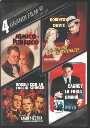 Gangster - 4 Grandi Film (4 DVD) DVD in Italiano (Nemico Pubblico, L'uomo di bronzo, La furia umana, Angeli con la faccia sporca)