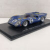 Lola T70 MK3B Spark S1437 Winner Daytona 1969 1:43 #6 Donohue/Parson Modellino Model car Blu