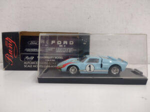 Ford GT40 MK II Bang 7080 24h Le Mans 1966 1:43 #1 Sea Blue Gulf Modellino Model car Azzurro Arancione