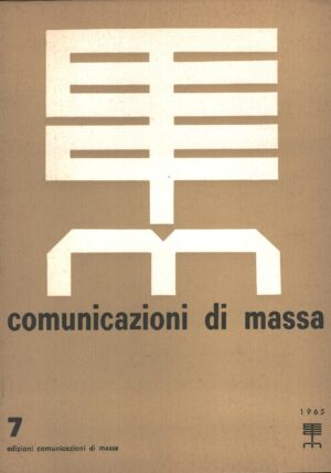 Rivista Comunicazione di Massa n. 7 - Dicembre 1965 ed. Comunicazione di Massa