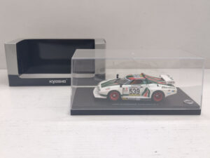 Lancia Stratos Turbo Group 5 Kyosho 03141C Fuji Speed Way 1977 1:43 Alitalia #539 Munari/Sodano Modellino Model car Biaco Verde Rosso