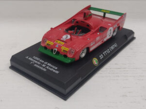Alfa Romeo 33 TT12 Metro 1000Km Monza 1974 1:43 #3 Merzario/Andretti Modellino Model car Versione da edicola Rosso