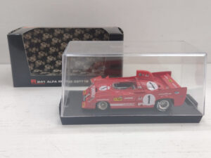 Alfa Romeo 33TT12 Brumm R241 1000Km Spa 1975 1:43 #1 Merzario/Ickx Modellino Model car Rosso