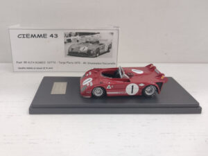 Alfa Romeo 33TT3 MG Model Targa Florio 1972 1:43 #1 Stommelen/Vaccarella Modellino Model car Rosso
