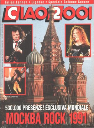 Rivista Ciao 2001 n. 44 del 5 Novembre 1991 - In Copertina Mockba Rock