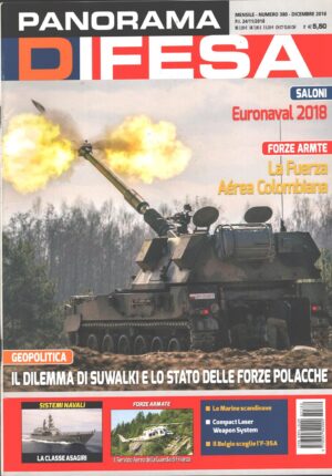 Rivista Panorama Difesa n. 380 - Dicembre 2018 - In copertina Obice AHS Krab ed. ED.A.I.