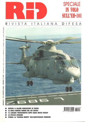 Rivista Italiana Difesa RID n. 8 - Agosto 2008 - In copertina EH-101 ASW ed. Giornalistica Riviera