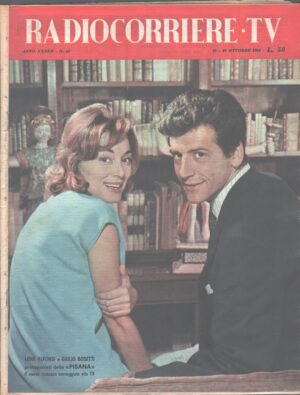 Radiocorriere TV n. 43 dal 23 al 29 Ottobre 1960 - In copertina Alfonsi e Bosetti ed. RAI