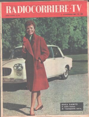 Radiocorriere TV n. 45 dal 6 al 12 Novembre 1960 - In copertina Enza Sampò ed. RAI