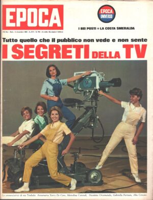 Rivista Epoca n. 793 del 5 Dicembre 1965 - In copertina Annunciatrici della TV ed. Mondadori