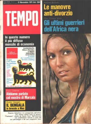 Rivista Tempo n. 47 del 21 Novembre 1971 ed. Aldo Palazzi