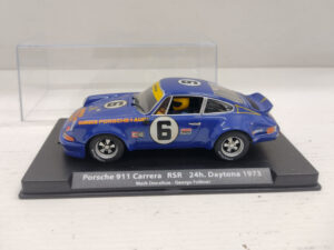 Slot Car Porsche 911 Carrera RSR Fly Car Model 88351 24h Daytona 1973 1:32 #6 Donohue/Follmer Modellino Model car Blu