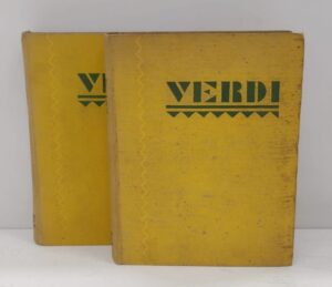 Verdi (2 volumi) di Carlo Gatti ed. Alpes (1931)