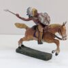 Indiano a cavallo con Ascia - Elastolin Hausser 6844 - Soldatino in Pasta cm 10 - Vintage anni '30/'40/'50 Masse Figur Vorkrieg