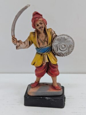 Saraceno Pirata Barbaresco - Soldatino Fontanini Italy maestro Simonetti - Figurino 11 cm in Plastica dipinto a mano - anni '60