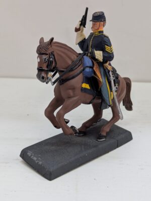 Cavaliere dell'Unione Union Cavalryman USA 1863 - Soldatini di Piombo - Figura in metallo cm 10 - De Agostini