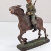 Soldatino Cavaliere Wehrmacht - Lineol Germany in Pasta cm 10 - Vintage anni '30 Masse Figur