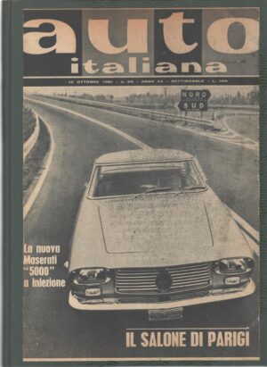 Auto Italiana - Raccolta di articoli vari dell'annata 1961 ed. Domus