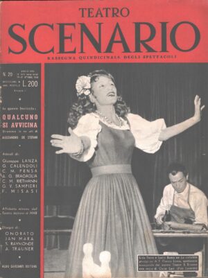 Rivista Teatro Scenario n. 20 del 16-31 Ottobre 1953 - In copertina Lida Ferro e Lucio Rama ed. Garzanti