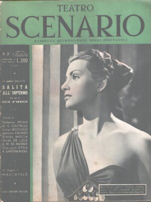 Rivista Teatro Scenario n. 21 del 1-15 Novembre 1953 - In copertina Elena Kleus ed. Garzanti