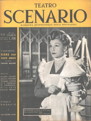 Rivista Teatro Scenario n. 22 del 16-30 Novembre 1953 - In copertina Evi Maltagliati ed. Garzanti
