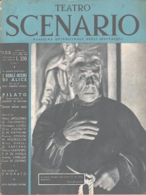 Rivista Teatro Scenario n. 23-24 del 1-31 Dicembre 1953 - In copertina Lamberto Picasso ed. Garzanti