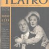 Rivista Teatro Scenario n. 2 del 1 Dicembre 1949 - In copertina Gino Cervi e Andreina Pagnani ed. Garzanti