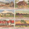 Figurine Liebig - Serie n. 1425 - Oude hoeven in Belgie - Edizione Fiamminga 1940