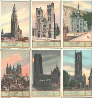 Figurine Liebig - Serie n. 1235 - Eglises de Belgique - Edizione Belga 1930