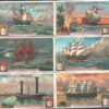 Figurine Liebig - Serie n. 1202 - Les navires a voiles a travers les ages - Edizione Francese 1927