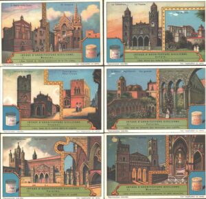Figurine Liebig - Serie n. 1241 - Joyaux d'architecture sicilienne - Edizione Belga