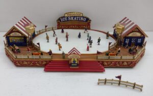 Carillon animato Mr. Christmas World's Fair Skating Rink NON FUNZIONANTE - Mr. Christmas