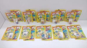 The Simpsons Springfield Collection II - Lotto 10 Personaggi 3D + 10 Bustine di figurine Panini 2000