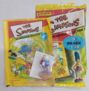 The Simpsons Springfield Collection II - Fichetto (Itchy) 3D + 1 Bustina di figurine Panini 2000