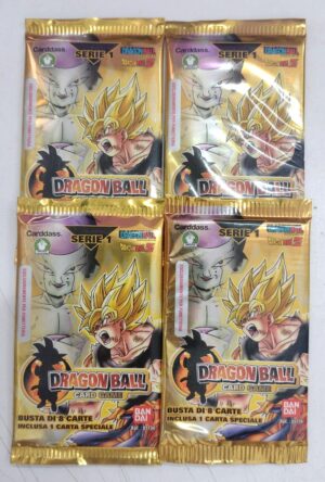 Dragon Ball Serie 1 - Lotto n. 4 Bustine Cards Game - Bandai