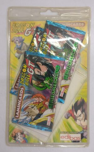 Dragon Ball GT - Blister Multipack 3 bustine di Lamincards Serie Smeraldo - Edibas