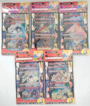 Dragon Ball Z Changing Card - Lotto n. 5 blister di Carte Olografiche Lenticolari - Amada
