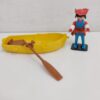 Playmobil Pirata con barca a remi - Set NON COMPLETO - Vintage