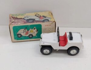 Hill Climbing Jeep by Marx - Modellino Auto vintage FUNZIONANTE con Scatola Originale