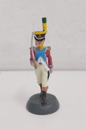 Ufficiale Volteggiatori 4° Reggimento Svizzero Francia 1808 - Soldatino di Piombo Almirall Palou - De Agostini