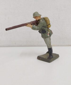 Soldato Fanteria Tedesca Prima Guerra Mondiale Lineol - Figura in Pasta 7 cm - Vintage anni '30-'40 Masse Figur Vorkrieg