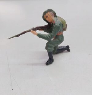Fante dell'Armata Rossa sovietica (URSS) - Probabile Lineol Figura in Pasta 6 cm - Vintage anni '30-'40 Masse Figur Vorkrieg