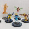Marvel HeroClix - Lotto n. 7 Mini Figure cm 4 - WizKids (Iron Man Torcia Umana Wolverine Wasp Donna invisibile Sabretooth Hobgoblin)