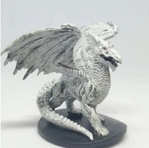 Dungeons & Dragons Miniatures - Large White Dragon Night Below - Wizard