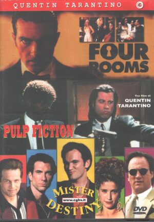 Tre  film di Quentin Tarantino (3 DVD) (Rour Rooms, Pulp Fiction, Mister Destiny) DVD in Italiano